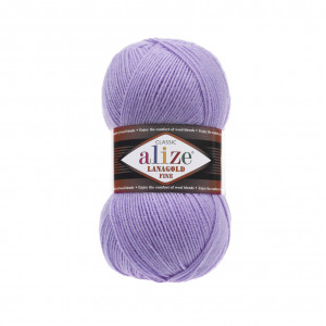 166 Пряжа Alize Lanagold Fine фіолетовий