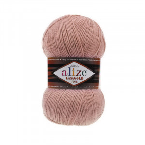 173 Пряжа Alize Lanagold Fine млява троянда