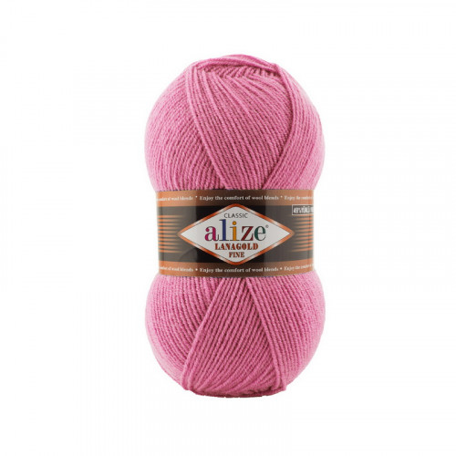 178 Пряжа Alize Lanagold Fine рожевий