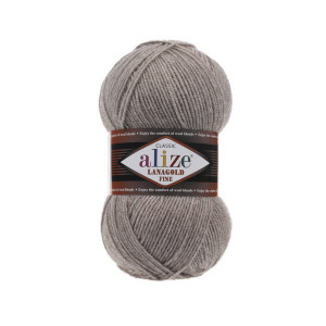 207 Пряжа Alize Lanagold Fine світло-коричневий