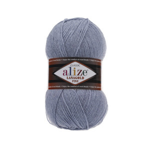 221 Пряжа Alize Lanagold Fine світлий джинс