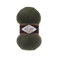 29 Пряжа Alize Lanagold Fine хакі
