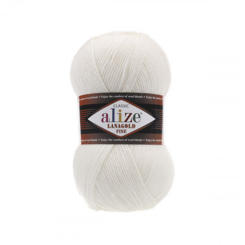 450 Пряжа Alize Lanagold Fine перлинний