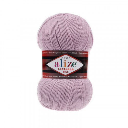 505 Пряжа Alize Lanagold Fine попелясто-бузковий