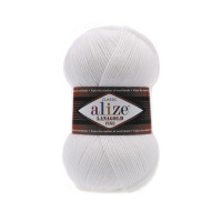 55 Пряжа Alize Lanagold Fine білий
