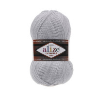 684 Пряжа Alize Lanagold Fine попелястий меланж