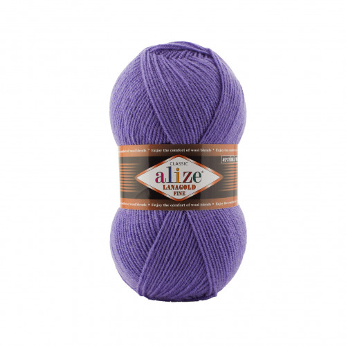 851 Пряжа Alize Lanagold Fine барвінок