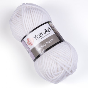 501 Пряжа YarnArt Merino Bulky білий