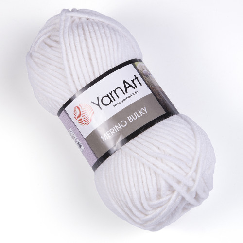 501 Пряжа YarnArt Merino Bulky білий