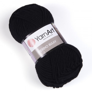 585 Пряжа YarnArt Merino Bulky чорний