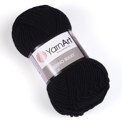 585 Пряжа YarnArt Merino Bulky чорний