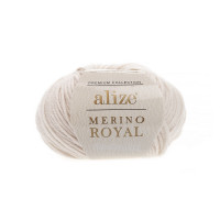 67 Пряжа Alize Merino Royal слонова кістка