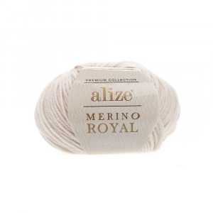 67 Пряжа Alize Merino Royal слонова кістка