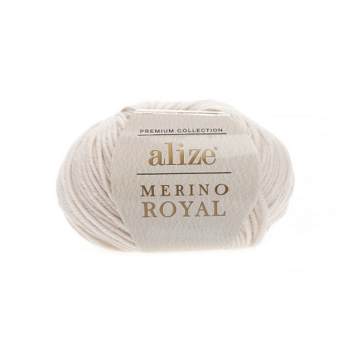 67 Пряжа Alize Merino Royal слонова кістка