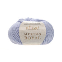480 Пряжа Alize Merino Royal світло-синій
