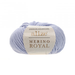 480 Пряжа Alize Merino Royal світло-синій