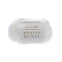 55 Пряжа Alize Merino Royal білий
