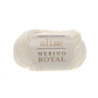 62 Пряжа Alize Merino Royal молочний