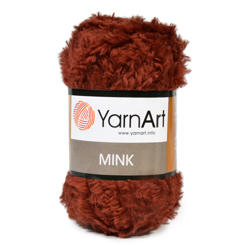 340 Пряжа YarnArt Mink цегла