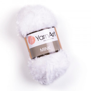 345 Пряжа YarnArt Mink білий