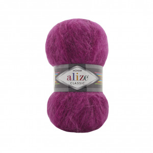 209 Пряжа Alize Mohair Classic New фуксія