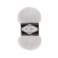 55 Пряжа Alize Mohair Classic New білий