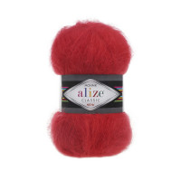 56 Пряжа Alize Mohair Classic New червоний