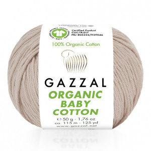 416 Пряжа Gazzal Organic Baby Cotton пудра