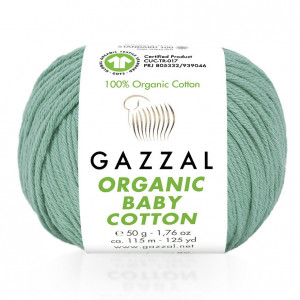 422 Пряжа Gazzal Organic Baby Cottonментол