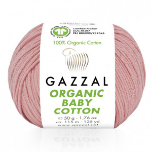 425 Пряжа Gazzal Organic Baby Cotton персик