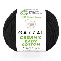 430 Пряжа Gazzal Organic Baby Cotton чорний