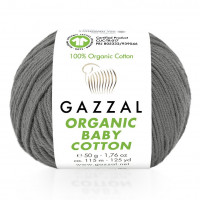435 Пряжа Gazzal Organic Baby Cotton сірий