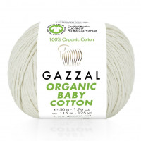 436 Пряжа Gazzal Organic Baby Cotton молочний