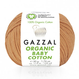438 Пряжа Gazzal Organic Baby Cotton цегла