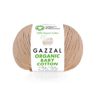 441 Пряжа Gazzal Organic Baby Cotton пудра