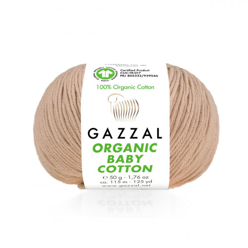441 Пряжа Gazzal Organic Baby Cotton пудра