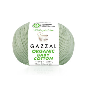 448 Пряжа Gazzal Organic Baby Cotton мята