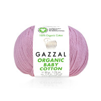 453 Пряжа Gazzal Organic Baby Cotton рожевий
