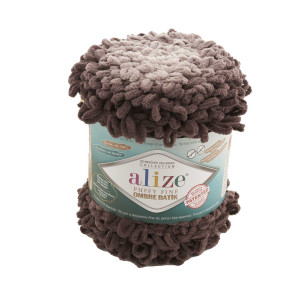 7243 Пряжа Alize Puffy Fine Ombre Batik