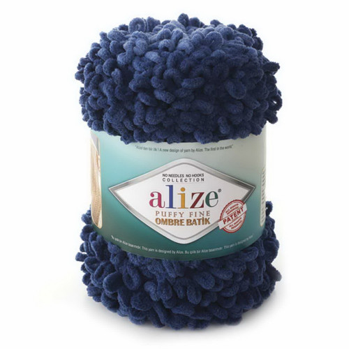 7266 Пряжа Alize Puffy Fine Ombre Batik