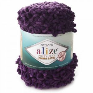 7277 Пряжа Alize Puffy Fine Ombre Batik
