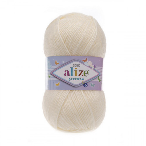 62 Пряжа Alize Sekerim Bebe молочний