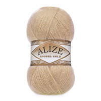 95 Пряжа Alize Angora Gold Simli світло-бежевий