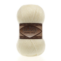 1 Пряжа Alize Angora Gold Simli кремовий