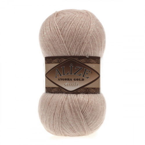 404 Пряжа Alize Angora Gold Simli шампань