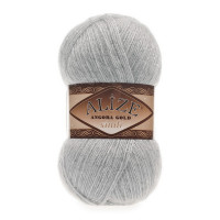 21 Пряжа Alize Angora Gold Simli сірий
