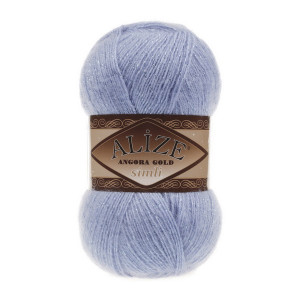 40 Пряжа Alize Angora Gold Simli блакитний