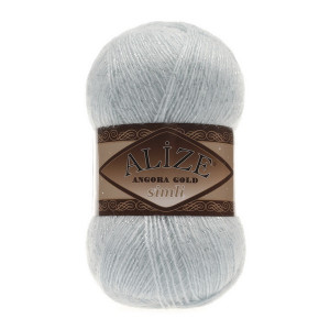 514 Пряжа Alize Angora Gold Simli зимове небо