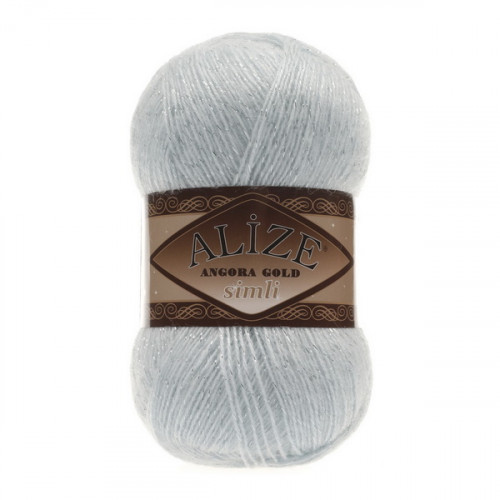 514 Пряжа Alize Angora Gold Simli зимове небо