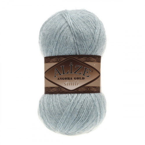 114 Пряжа Alize Angora Gold Simli м'ята